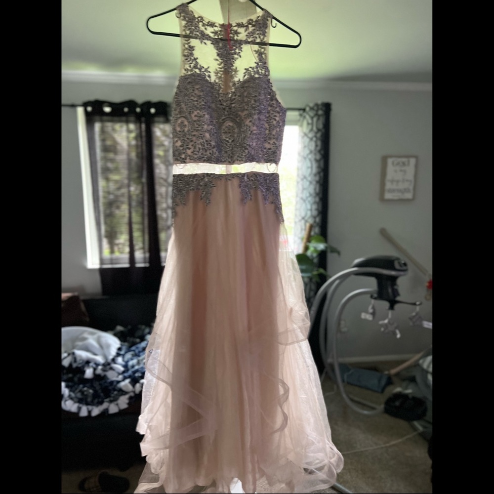 Champagne prom dress